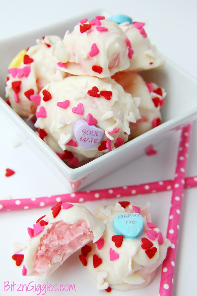 Strawberry Jello Truffles