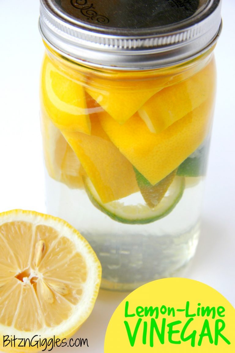 Lemon Lime Vinegar - Lemon Lime Vinegar - Turn this vinegar into a natural kitchen cleaner or use it as an ingredient to your other natural cleaning solutions. It smells so much better than just vinegar alone!