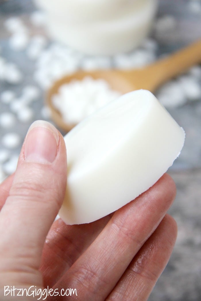 Soy Lotion Bars - a natural alternative to store bought skin lotion. These bars moisturize deeply, go on creamy and you can see the difference on your skin right away.