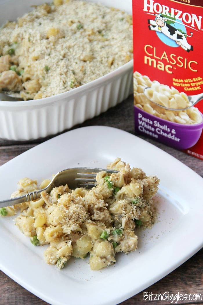 White Cheddar Mac & Chicken Bake