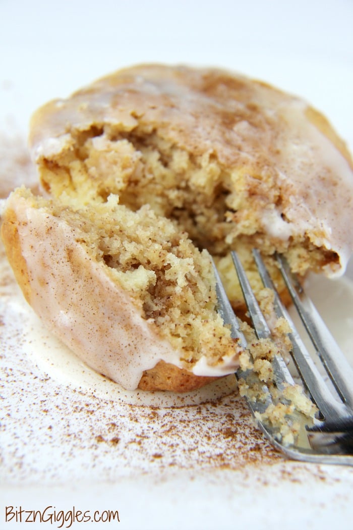 Coffee Cake Glazed Muffins