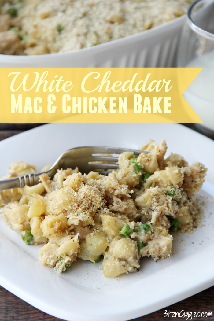 White Cheddar Mac & Chicken Bake
