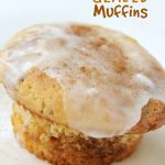 Coffee Cake Glazed Muffins - Cinnamon Sugar Muffins made from cake mix topped with a sweet crackle glaze.