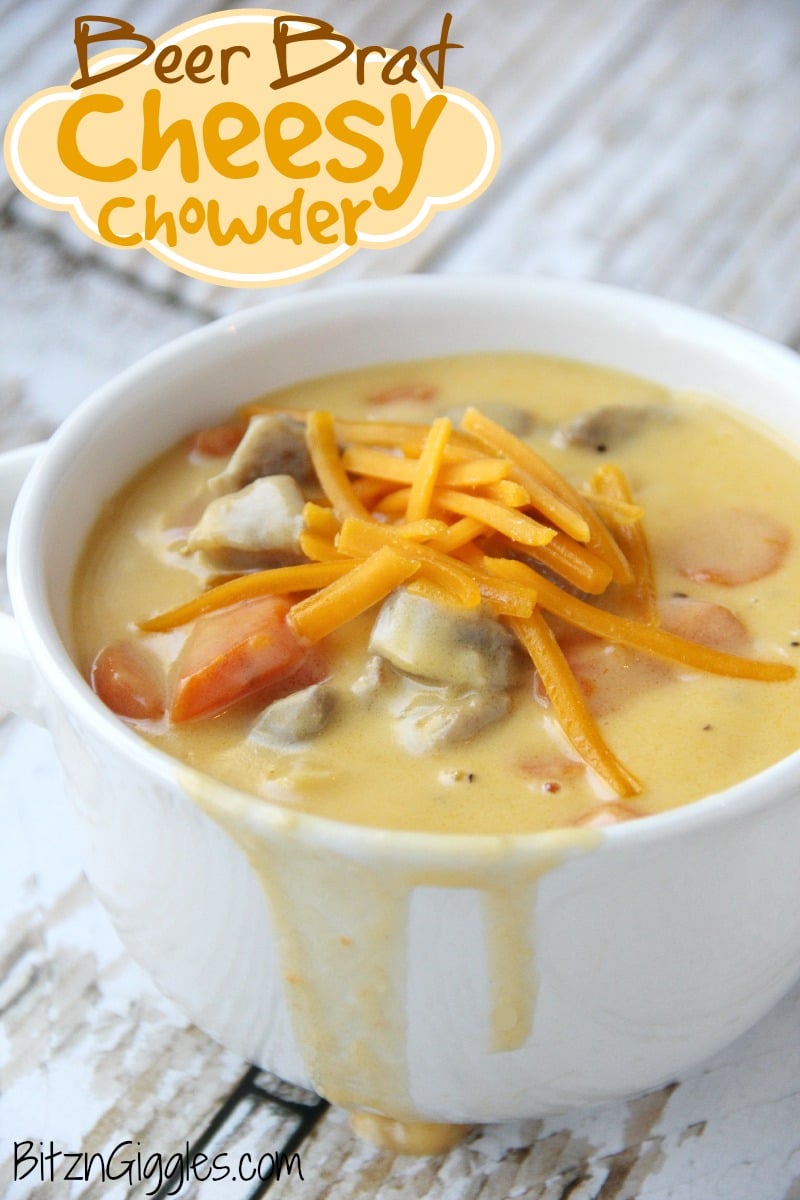 Beer Brat Cheesy Chowder