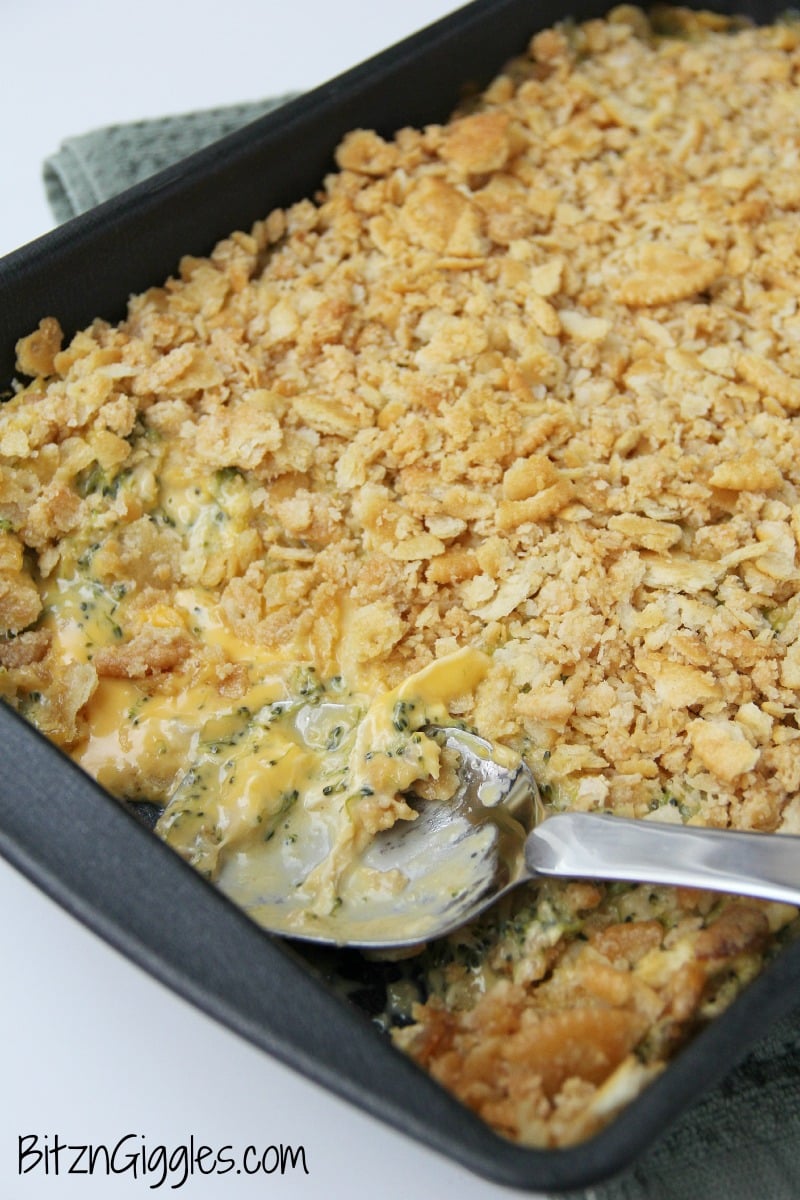 chicken broccoli casserole ritz cracker topping