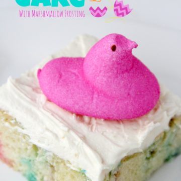 Peeps Cake With Marshmallow Frosting