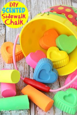 DIY Scented Sidewalk Chalk and #EarlyMemories