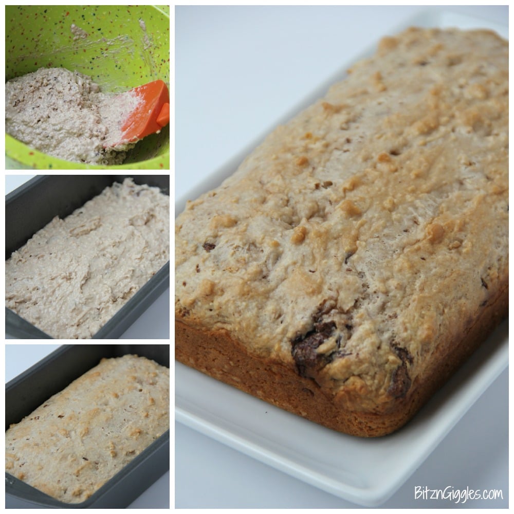 Peanut Butter Panic Ice Cream Bread - A sweet peanut butter dessert bread made with only two ingredients and covered with a chocolate peanut butter spread!