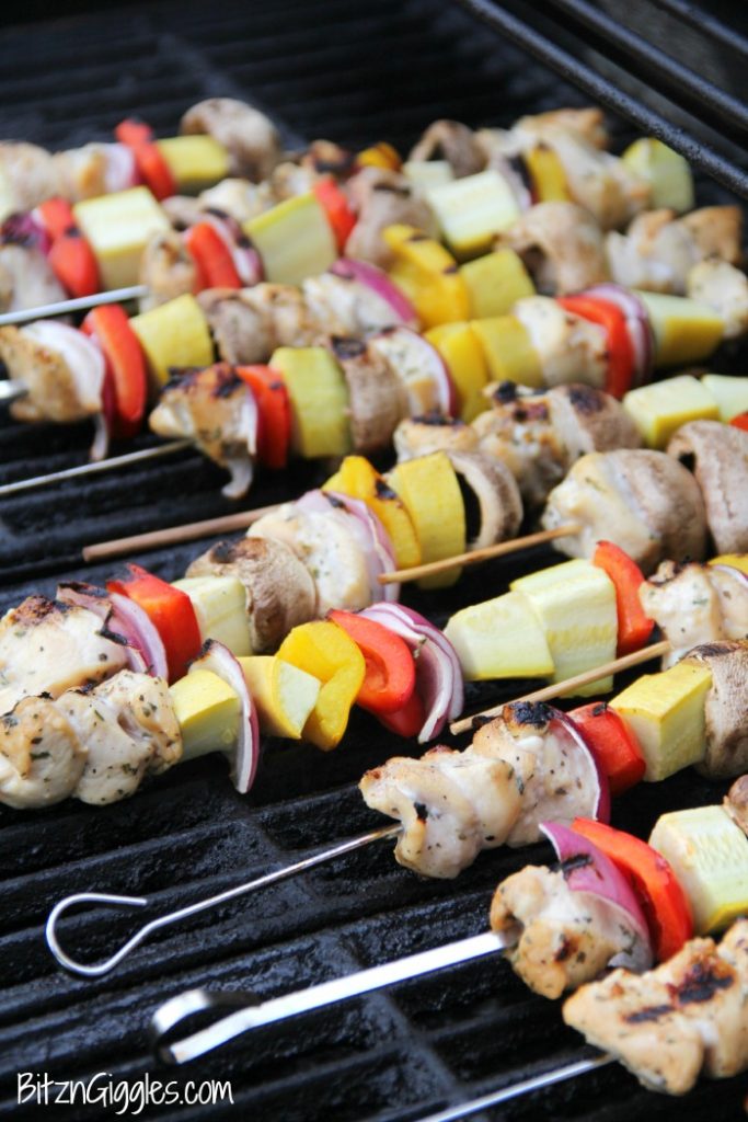 Grilled Honey & Lemon Chicken Kabobs