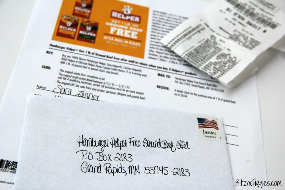 Hamburger Helper FREE BEEF Rebate