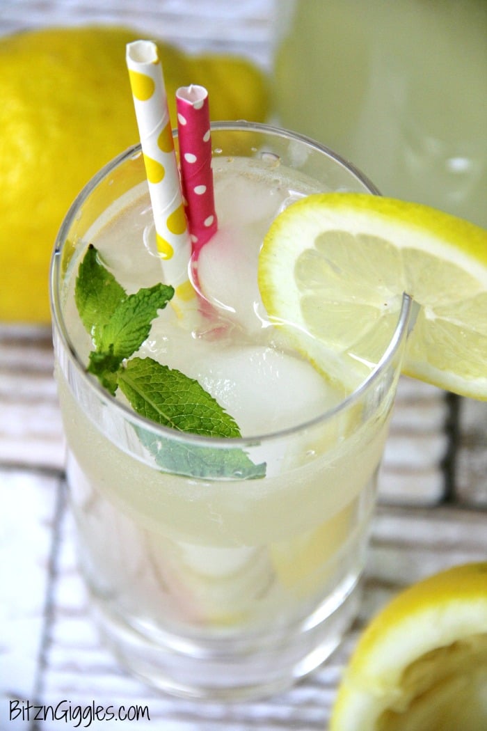 Fresh Squeezed Lemonade - There's nothing like fresh squeezed lemonade! This simple recipe comes together in no time at all and produces delicious results. It reminds me of the wonderful lemonade I get at our hometown fair!