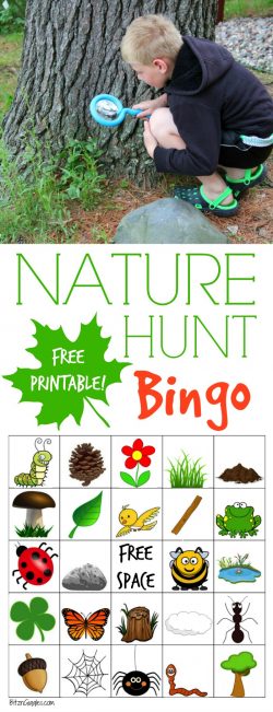 nature scavenger hunt bingo
