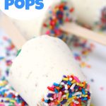 Oreo Cake Batter Pops - Super easy and delicious frozen pudding treats filled with sprinkles and chunks of Oreos.