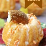 Mini Pumpkin Cakes - Pumpkin cakes made from a mini bundt pan - a special treat for Halloween and Thanksgiving!