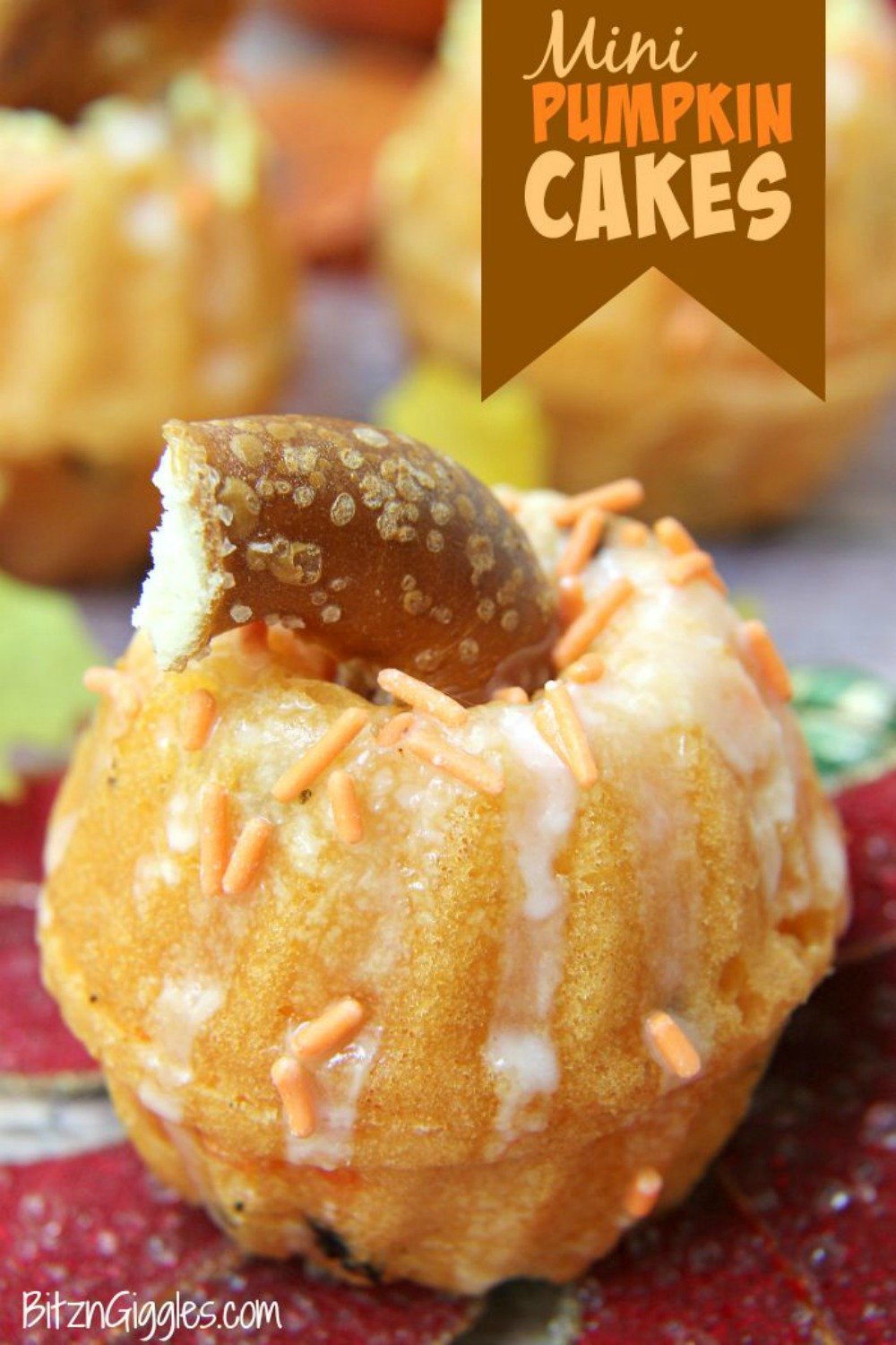 Mini Bundt Cake Pan Pumpkins