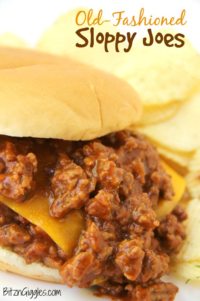 Old Fashioned Sloppy Joes - A true family favorite perfect for weeknight meals or weekend entertaining!