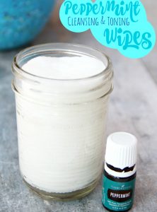 Peppermint Cleansing and Toning Wipes - Use these wipes to refresh your skin after a long day. The peppermint essential oil helps relieve stress and provides a tingling sensation similar to Sea Breeze we used as teenagers!