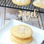Angel Cookies - A soft and chewy vanilla cookie topped with a gorgeous sugar glaze.