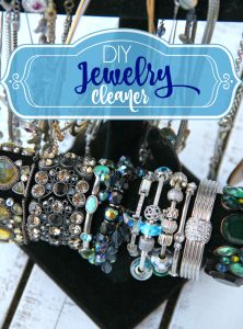 DIY Jewelry Cleaner - Homemade 4 ingredient jewelry cleaner that will remove years of tarnish and make your jewelry sparkle like new!