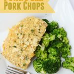 Potato Chip Pork Chops - Seasoned pork chops dredged in buttermilk with a crunchy and delicious potato chip crust!