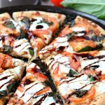 Caprese Pizza - Fresh tomatoes, basil, mozzarella and a sweet balsamic glaze makes this quite possibly the best pizza on the planet!