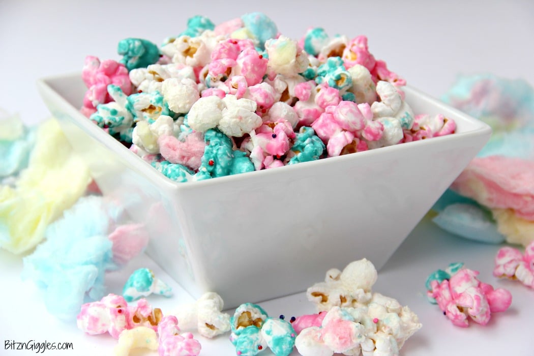 Cotton Candy Popcorn - Bitz & Giggles