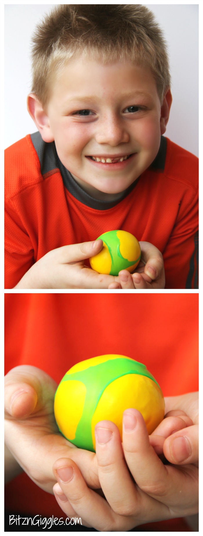 Kids Squeeze Ball - Stress ball, squishy ball whatever you'd like to call it. This toy keeps kids busy for hours and they are simple to make!
