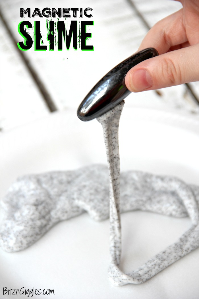 How to Make Magnetic Slime -Wondering how to make slime with magnetic qualities? This step-by-step tutorial is so helpful and even includes a video!