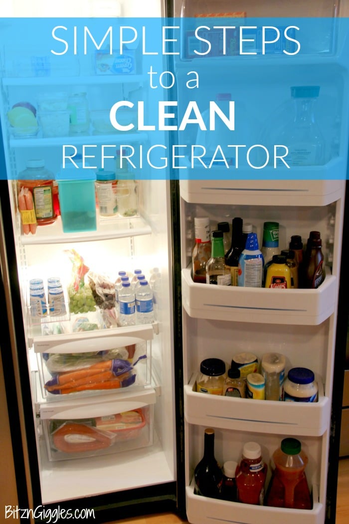 Simple Steps to a Clean Refrigerator - Deep cleaning and organizing the fridge isn't always a ton of fun but by following a few simple steps you'll be opening the door for friends and neighbors because you're proud of what's inside!