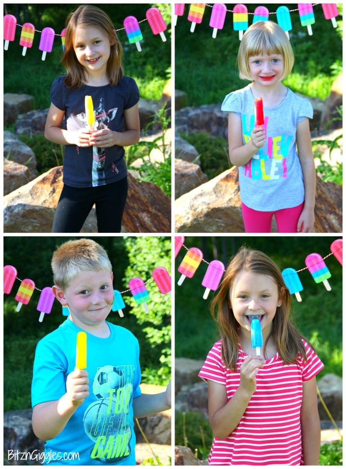 Summer Popsicle Party With FREE Printables! What a cute idea and party theme for the summer! Post includes printable invite and banner!