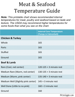 Meat and Seafood Temperature Guide - Bitz & Giggles