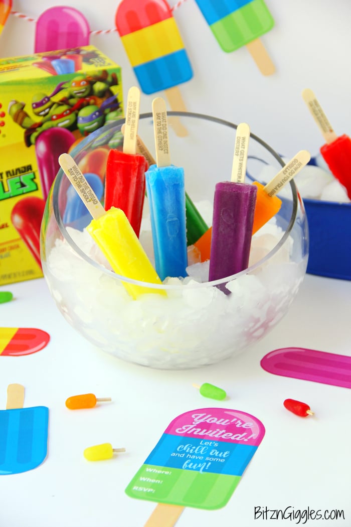 Summer Popsicle Party With FREE Printables! What a cute idea and party theme for the summer! Post includes printable invite and banner!