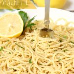 Breadcrumb Spaghetti - Breadcrumbs, fresh herbs and a splash of lemon make this pasta dish something the entire family will enjoy!