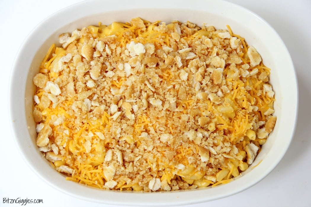 Ritz Cracker Macaroni and Cheese - This is some of the creamiest, cheesiest Mac and Cheese you will ever taste. I love the crunch of Ritz crackers on top!