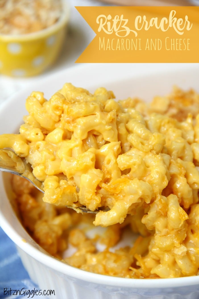 macaroni and cheese with ritz cracker topping recipe