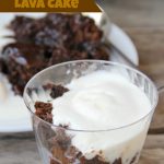 Crock Pot Chocolate Lava Cake - Warm, gooey chocolate cake made right in your crock pot with a thick fudge sauce to spoon over top!