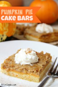 Pumpkin Pie Cake Bars - Bitz & Giggles