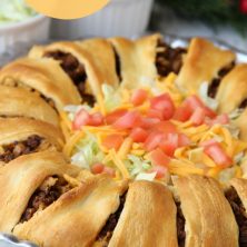 Ultimate Crescent Roll Taco Ring - Bitz & Giggles