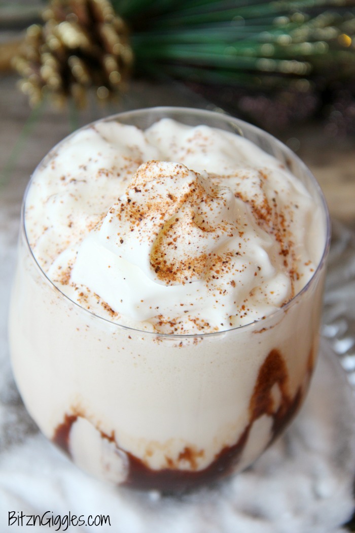 No Blend Frozen Mudslide - A decadent combination of rich chocolate and creamy vanilla! A delicious ice cream drink for adults - no blender required!