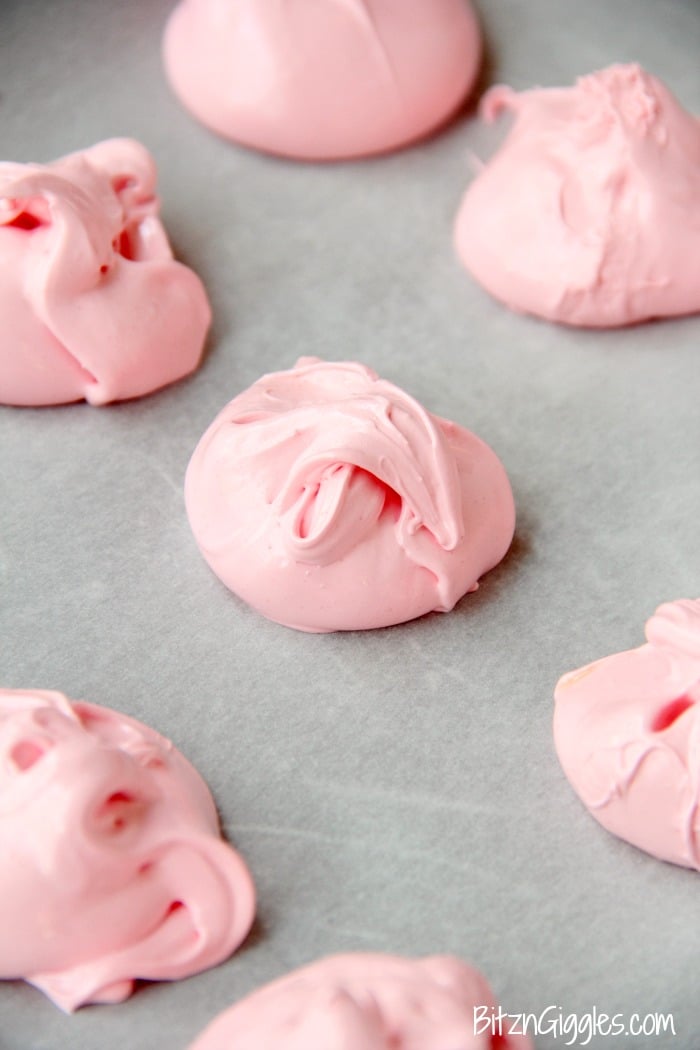 Cherry Jell-O Divinity Candy - Sweet and soft cloud-like candy with a delicate and chewy center!