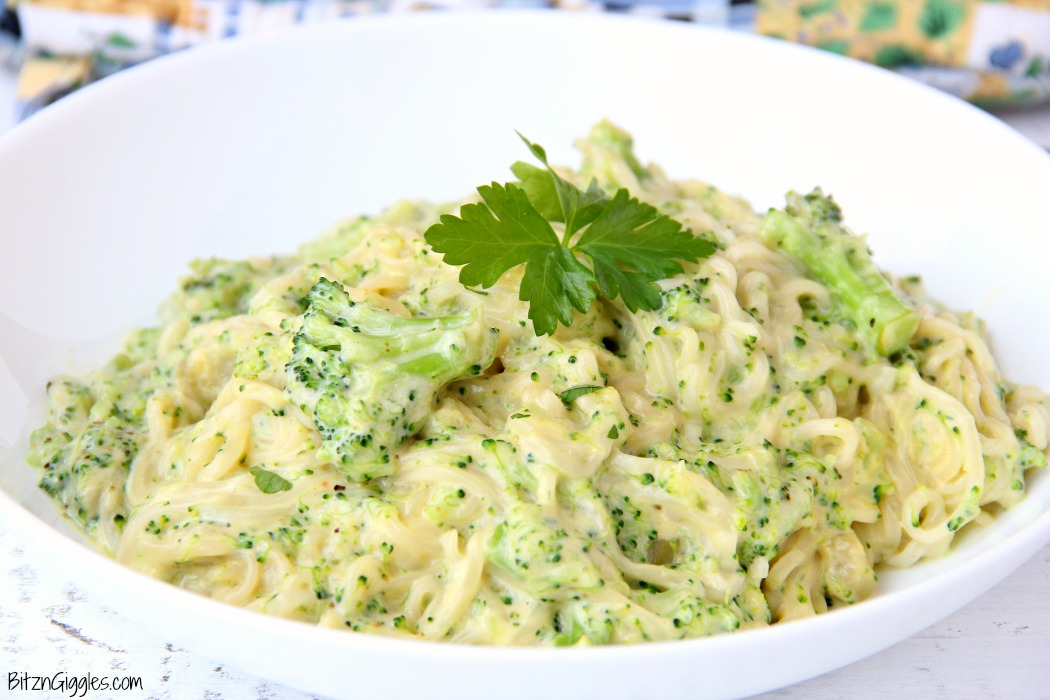 Creamy Cheddar and Broccoli Noodles - A deliciously creamy pasta side dish the whole family will love!