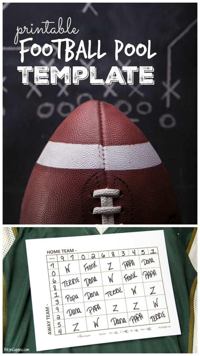 Game Day Fun: Football Pools and Ice Cream Cake - Bitz & Giggles