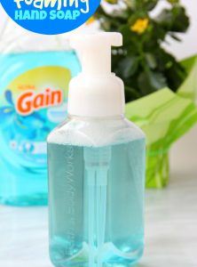 DIY Foaming Hand Soap - a two-ingredient foaming hand soap recipe you can make yourself. This will save you a ton of money!