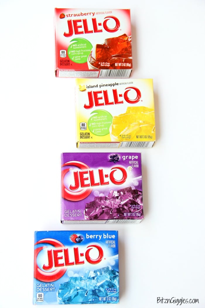 JELL-O Apples - What a fun way to snack on apples! The JELL-O gives the apples a sweetened, tangy kick. Kids love them!