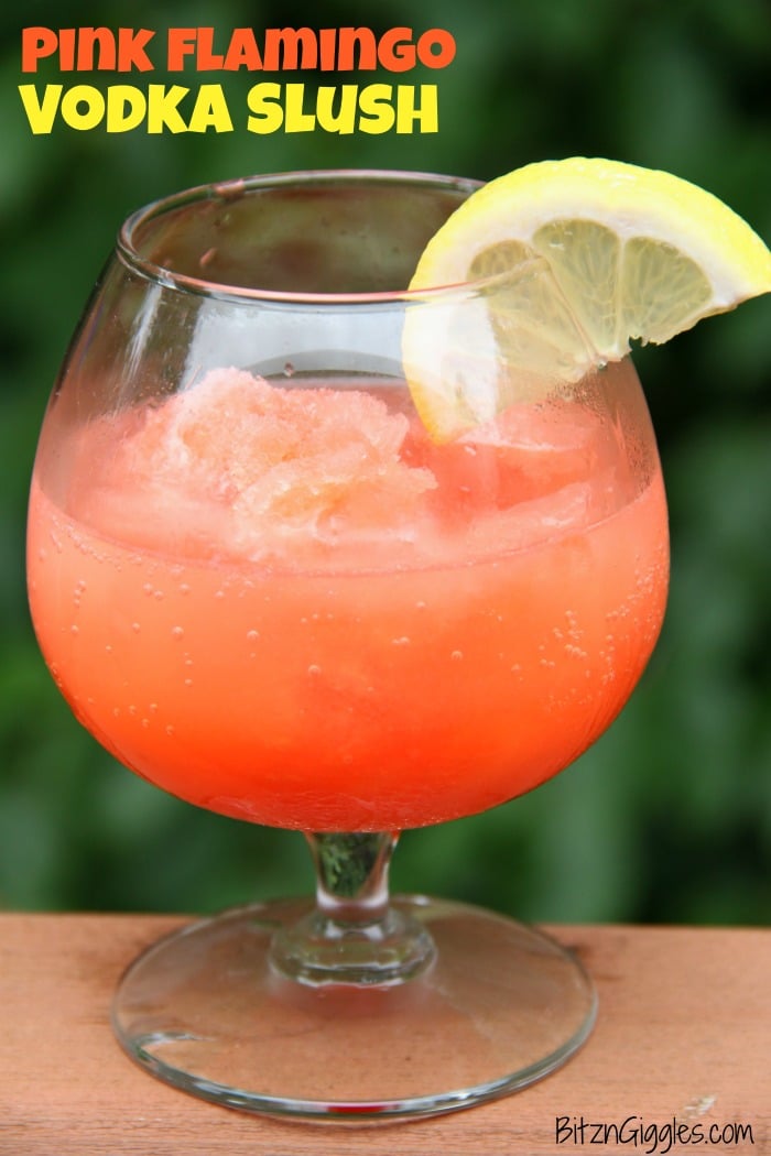 Pink Lemonade Vodka Slushy {Easy Summer Drink}