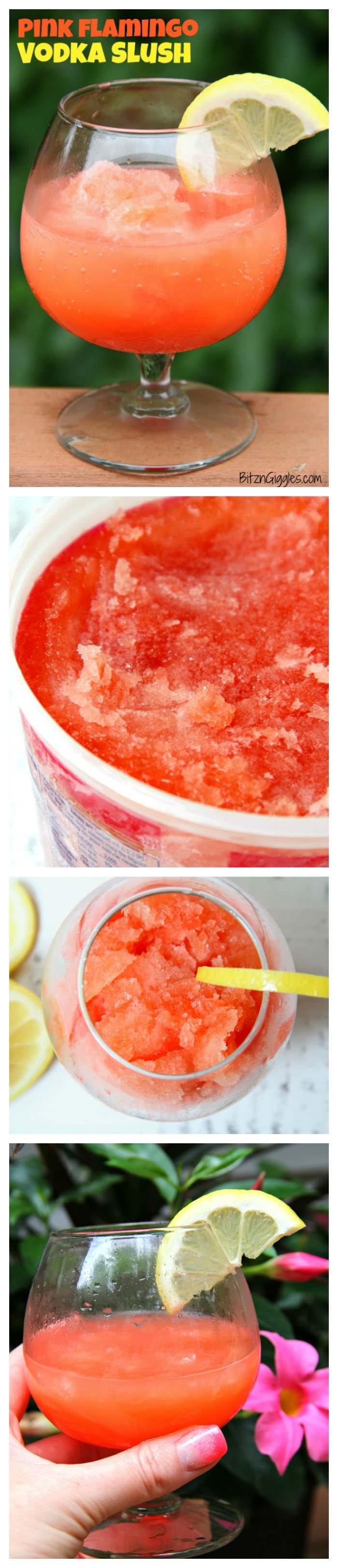 Pink Flamingo Vodka Slush - A refreshing and flavorful slushy drink perfect for parties and BBQs!