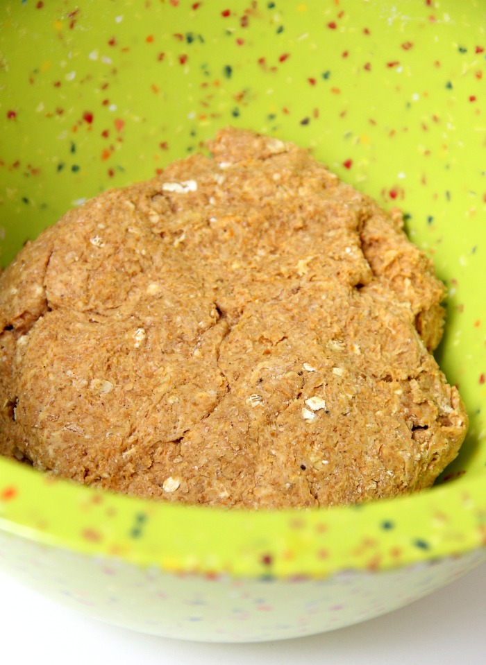 Pumpkin Oatmeal Dog Treats - Pumpkin, oatmeal and cozy spices make this the perfect fall treat for your dog!