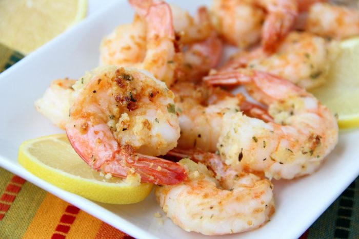 Air Fryer Parmesan Shrimp - Bitz & Giggles