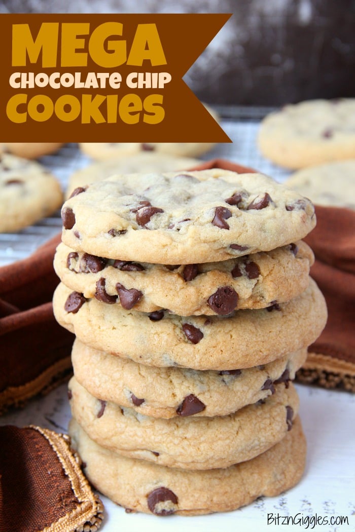 Mega Chocolate Chip Cookies - Your guests' eyes will get as big as these cookies when they see and taste the soft, chewy deliciousness!