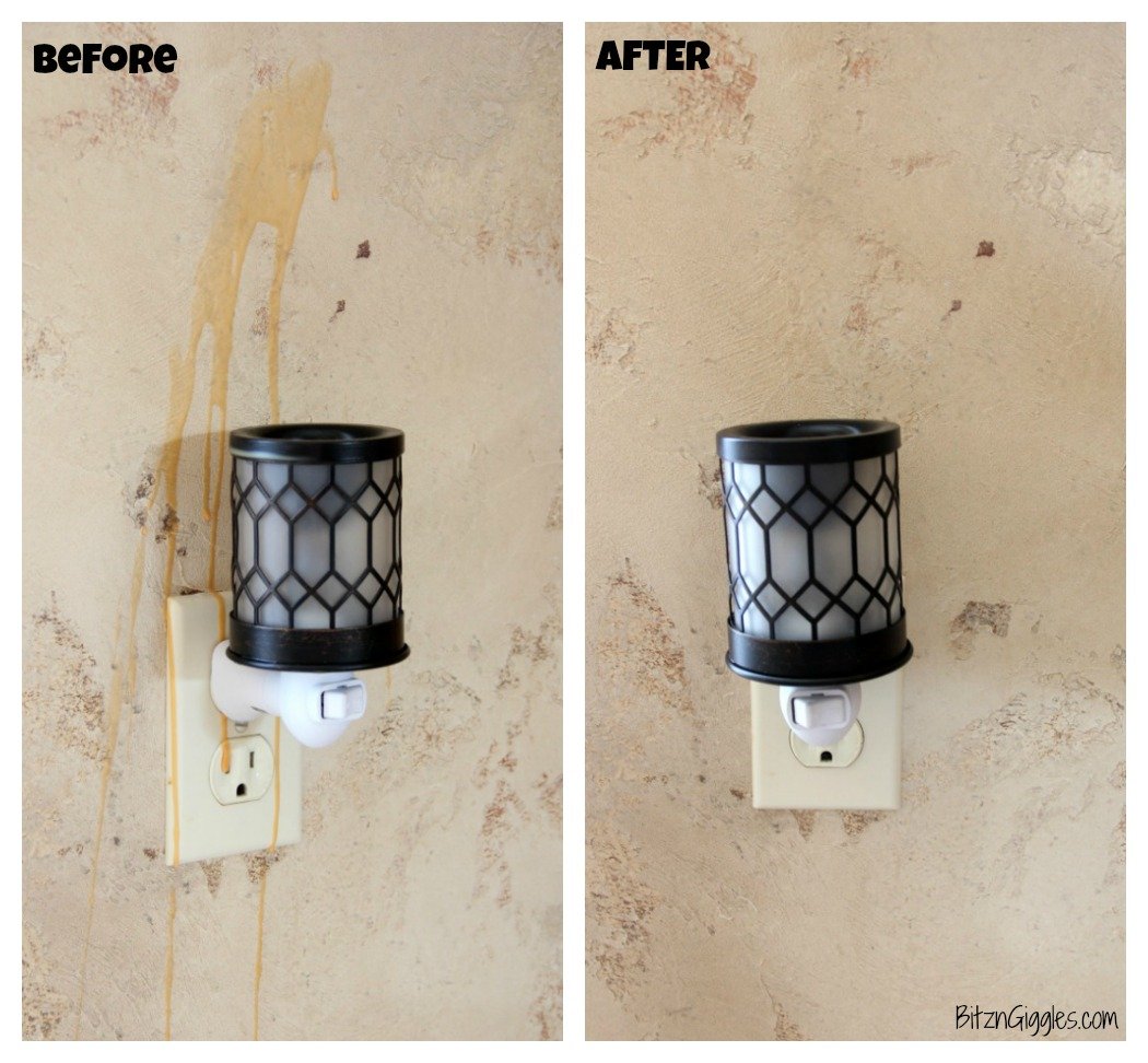 How to Remove Wax From Your Wall - How to remove cooled wax from the wall after your wax warmer accidentally gets bumped!